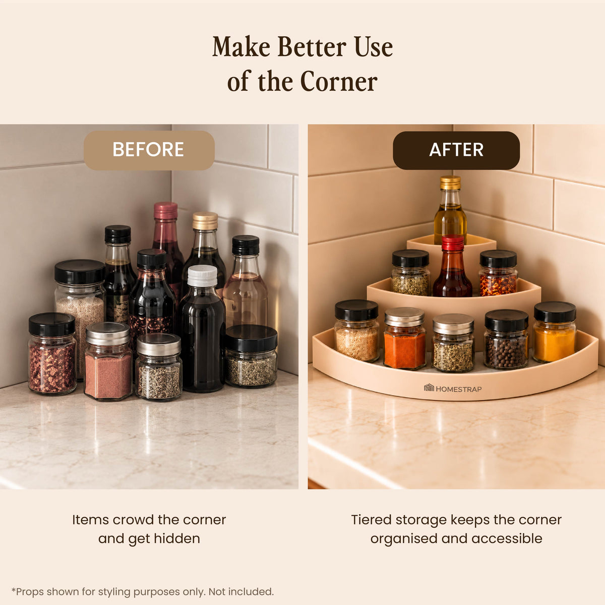 Corner Sort – 3-Tier Corner Organizer