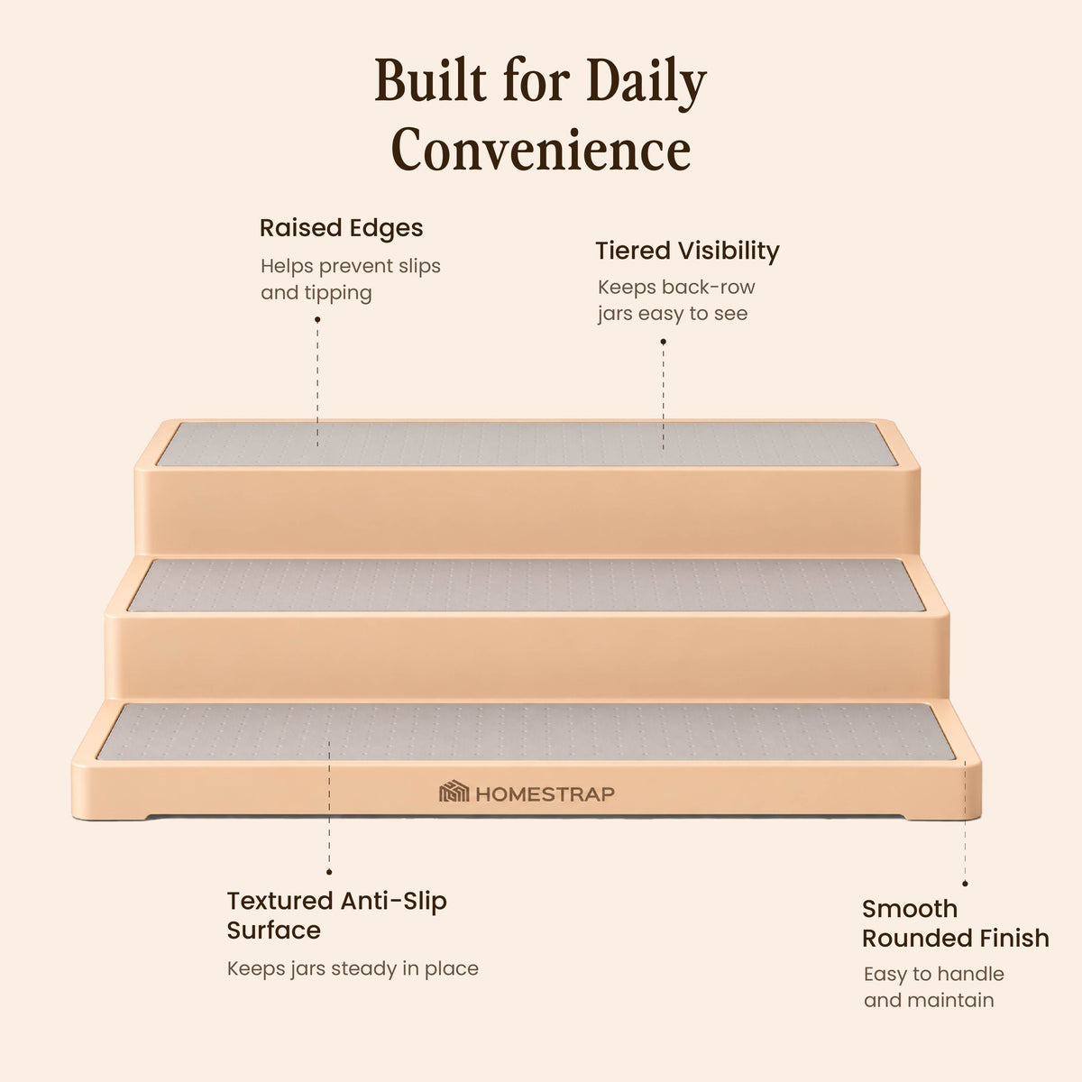 Step Sort – 3-Tier Shelf Organizer