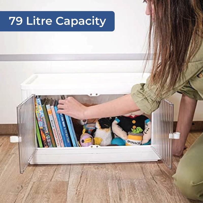 Rollin Stacker / Foldable Storage Box with Wheels (Large)