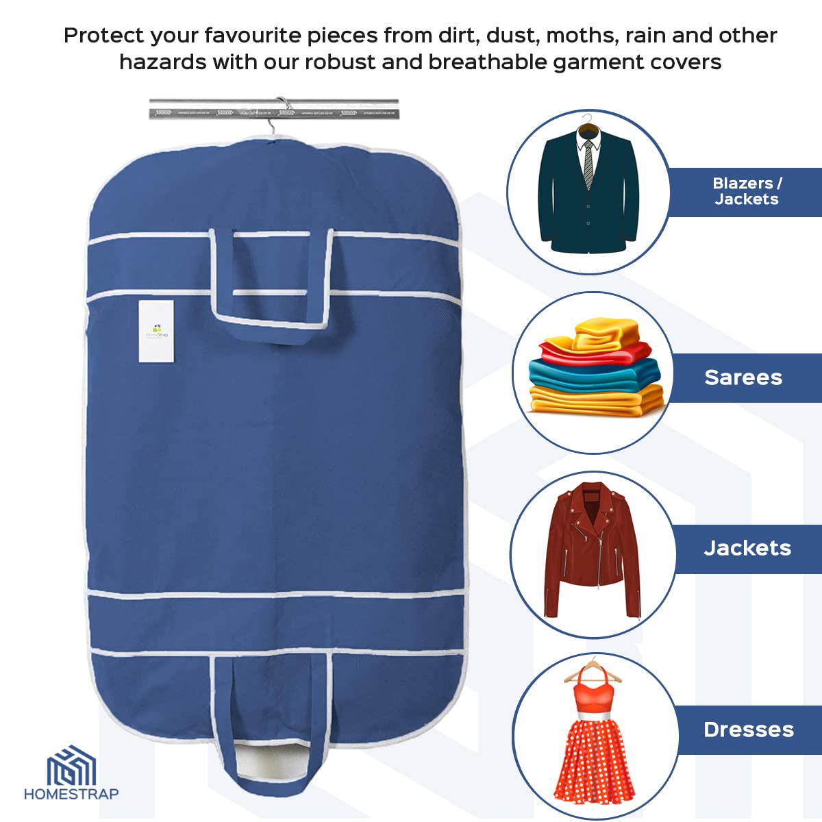 Blazer, Suit Cover with Half Transparent Window