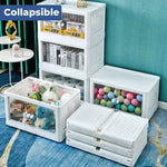 Rollin Stacker / Foldable Storage Box with Wheels (Large)