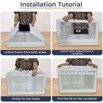 Rollin Stacker / Foldable Storage Box with Wheels (Large)