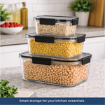 Multipurpose Airtight Food Storage Containers Set of 3 - Homestrap