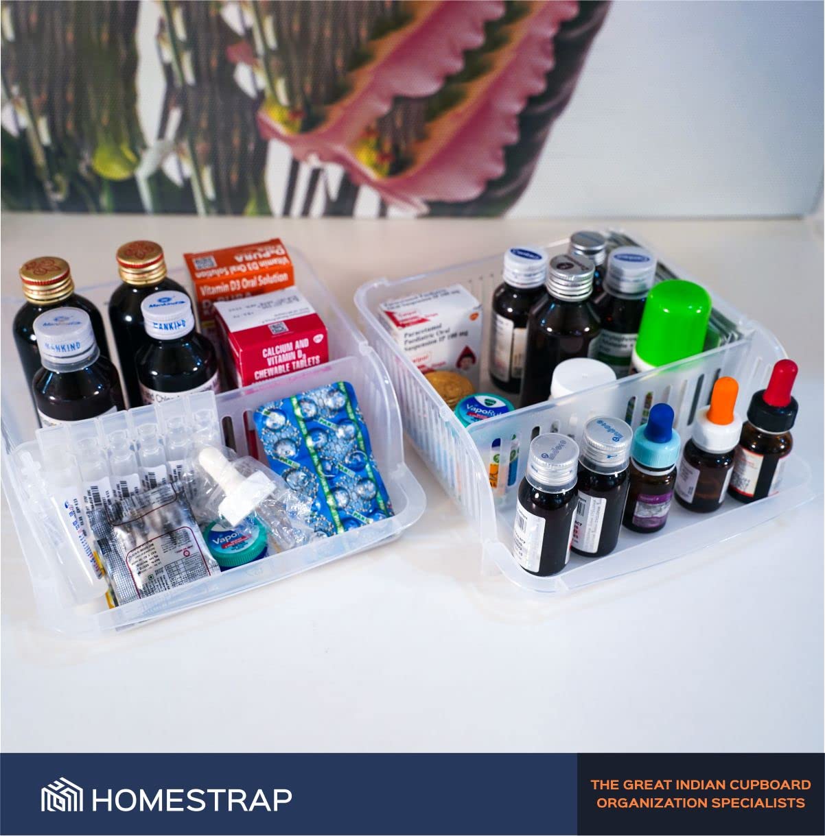 2 Tier Space Saver Plastic Storage Rack