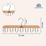 14 Multi-Hook Durable Wood Hanger - Homestrap