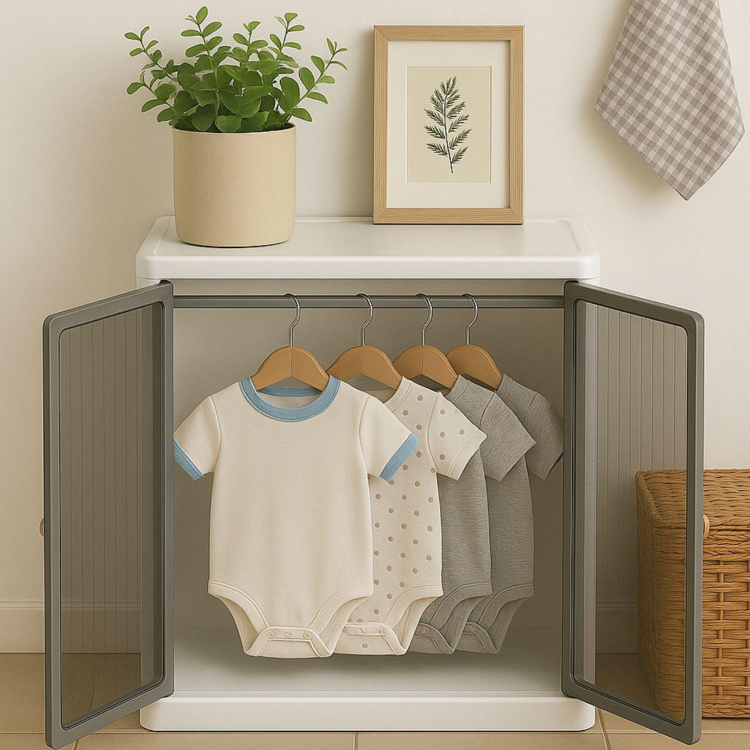 Foldable Plastic Wardrobe for Clothes
