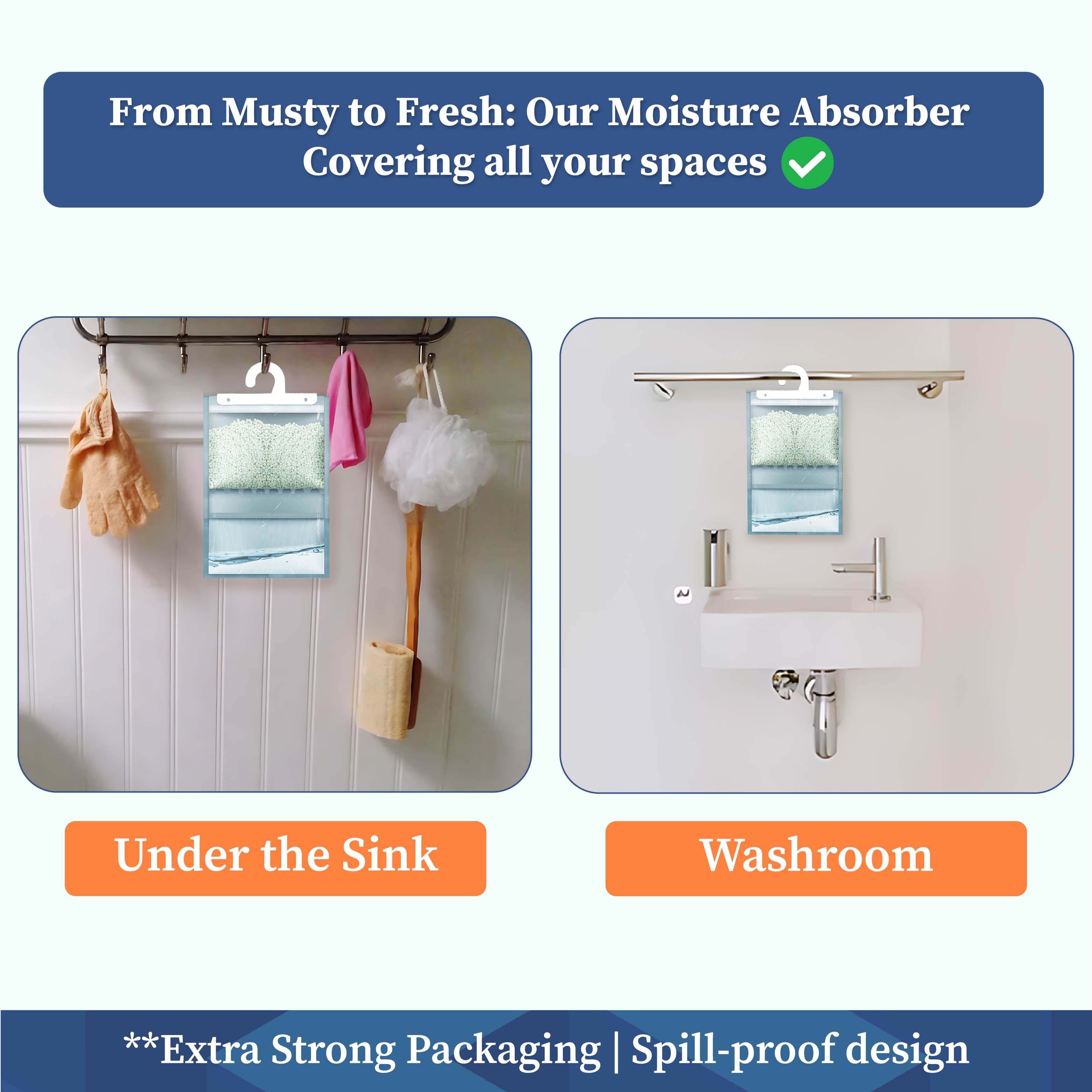 Moisture Absorber Hanging Pouch 400 Gram