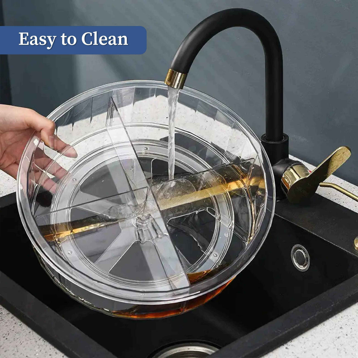 360° Multipurpose Rotating Organizer Tray with division| Lazy Susan