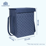 50 Ltrs Laundry Basket | Storage Bag with Attached Lid and Handles