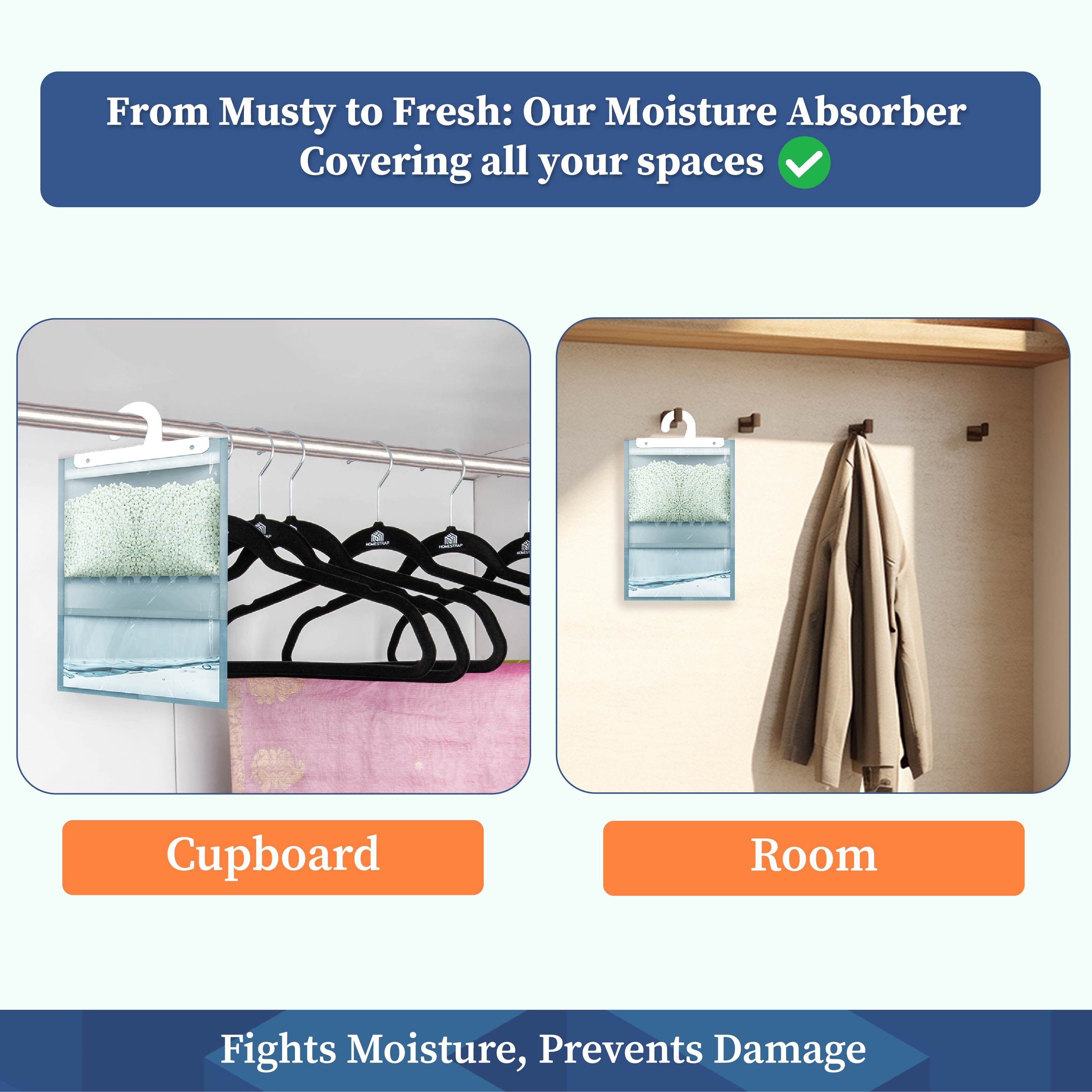 Moisture Absorber Hanging Pouch 400 Gram
