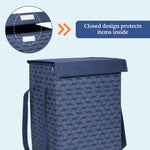 50 Ltrs Laundry Basket | Storage Bag with Attached Lid and Handles