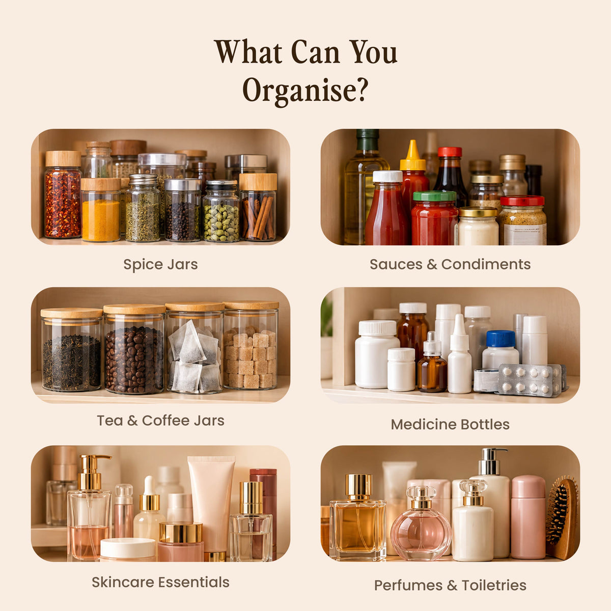 Step Sort – 3-Tier Shelf Organizer