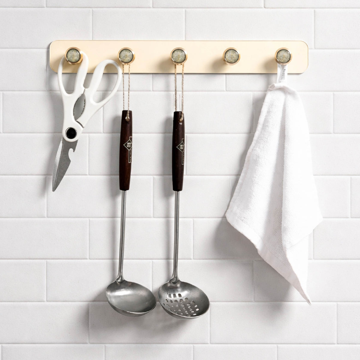 5 Hook Rack Self Adhesive Wall Hooks|Set of 2 - Homestrap