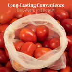 Set of 6 Reusable Mesh Vegetable Storage Bags