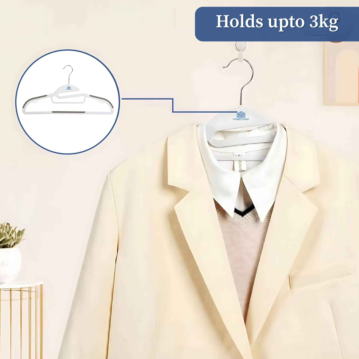 Anti-Slip S-Shaped Plastic Hanger