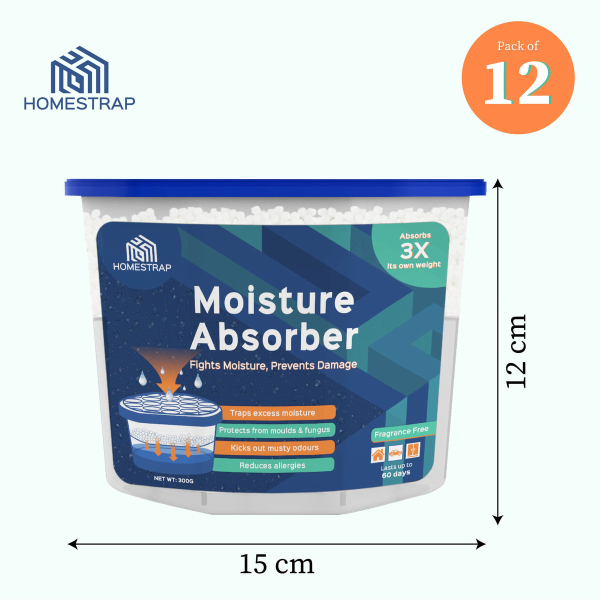Moisture Absorber Box 300 Grams - Homestrap