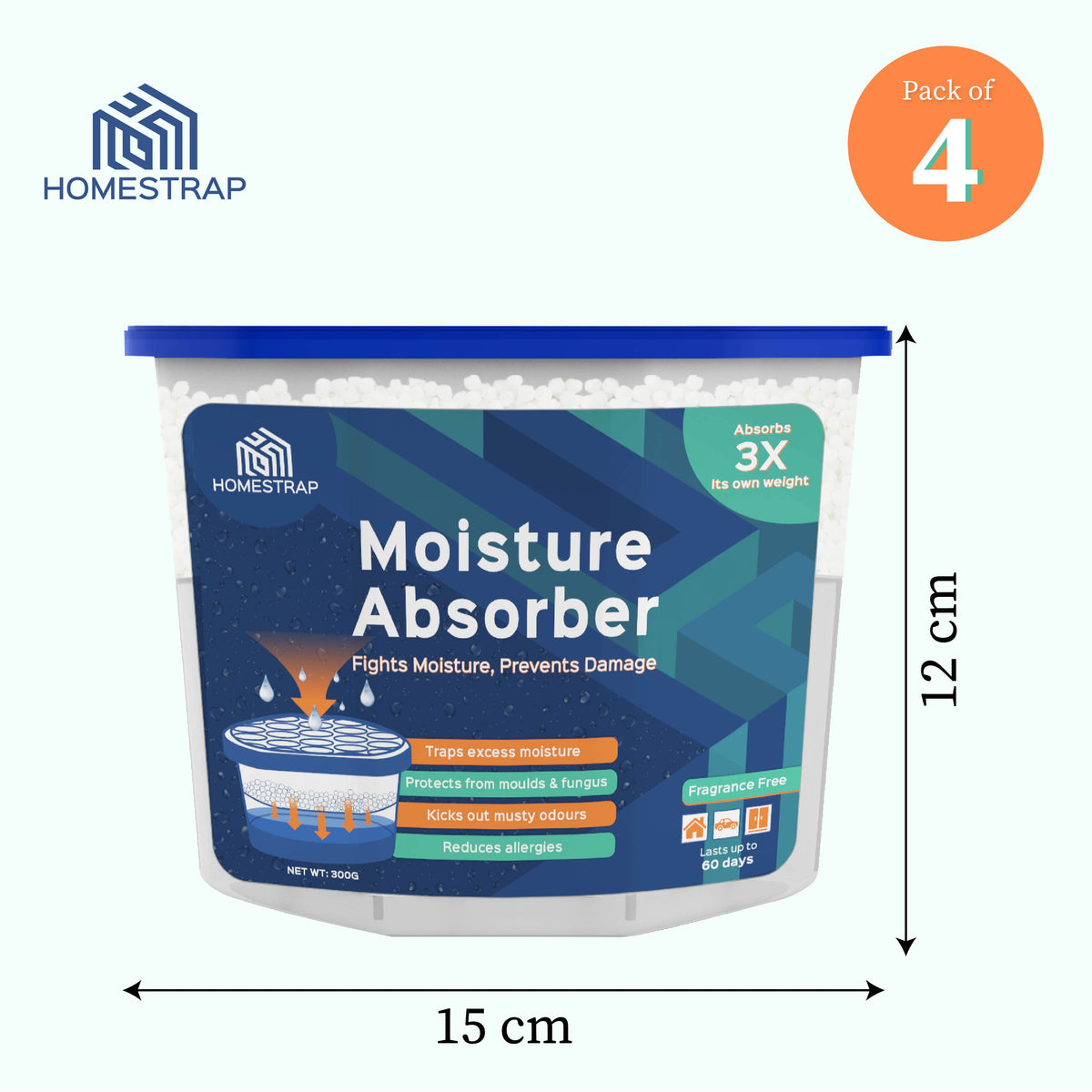 Moisture Absorber Box 300 Grams - Homestrap