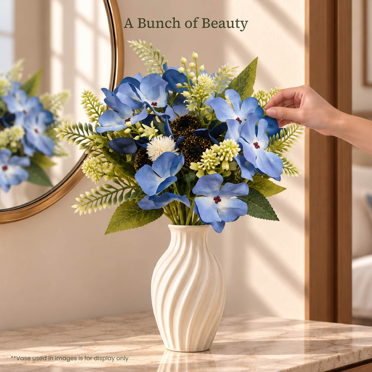 Blue Meadow Mixed Artificial Flower Bunch