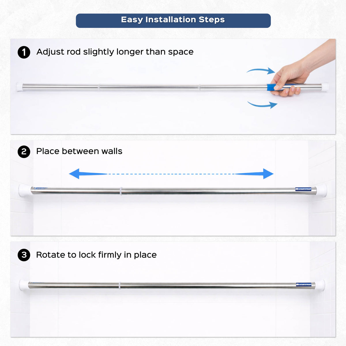 Extendable Curtain Rod - Homestrap