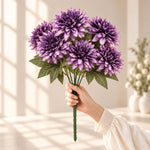 Purple Dahlia Artificial Flower Bunch