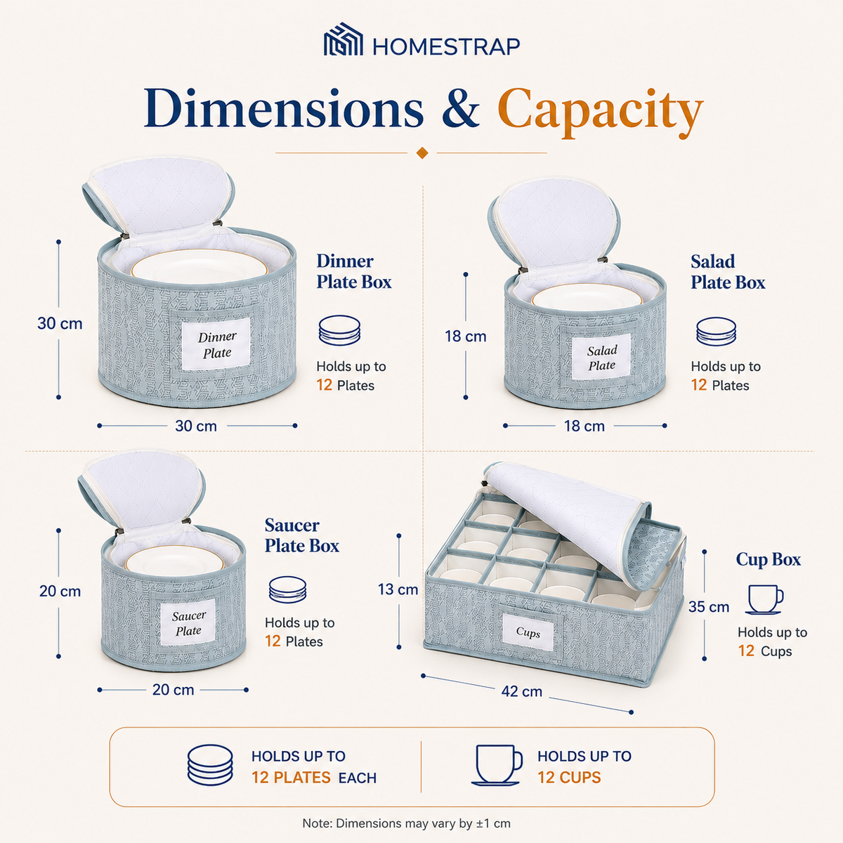 Dinnerware Storage Organizer Set - Homestrap