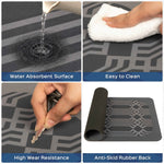 Dual-Tone Anti Slip Floor Mat Set of 2