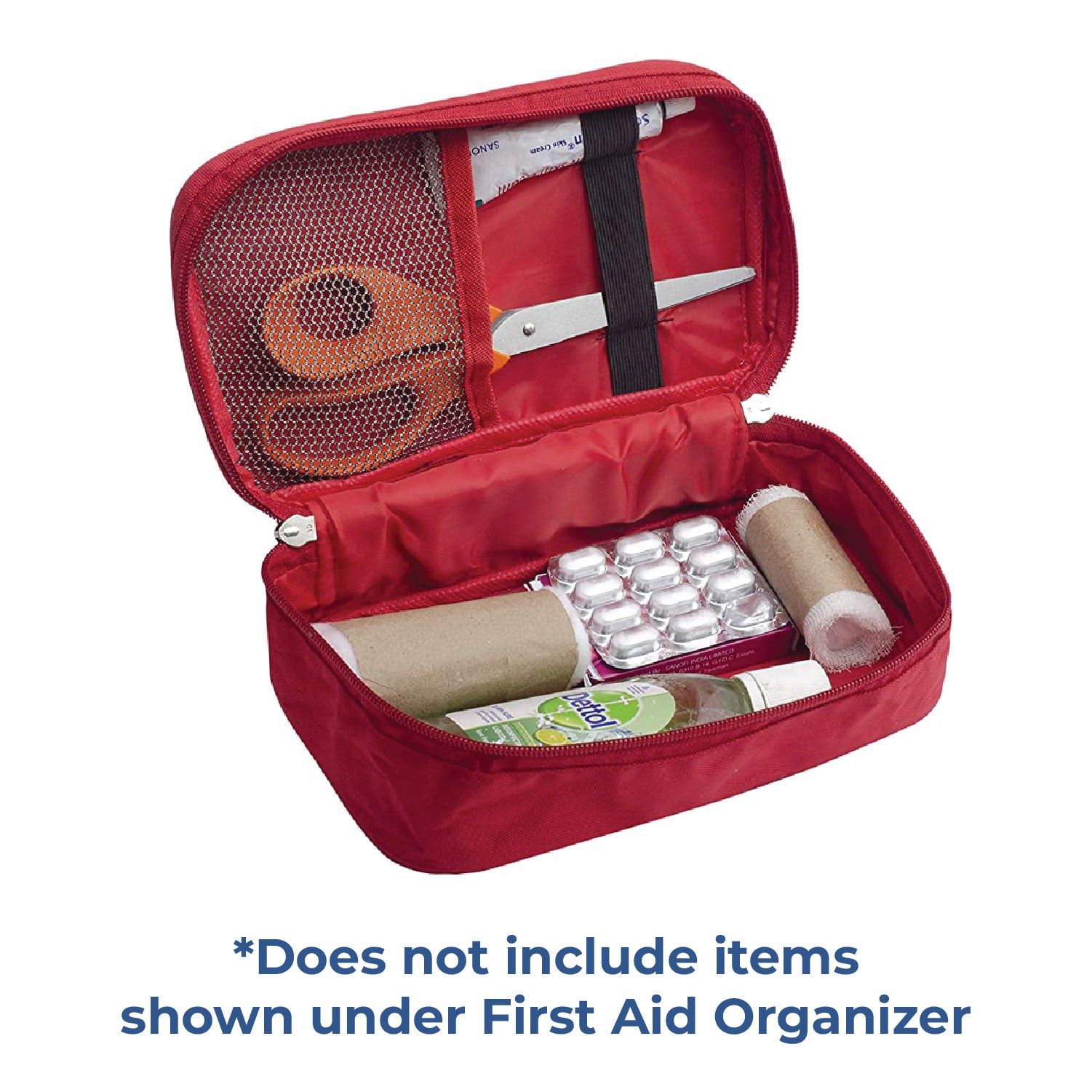 First Aid Organizer Bag (Medicines are not included)