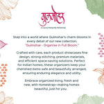 Gulmohar Choker Organizer|Pack of 2