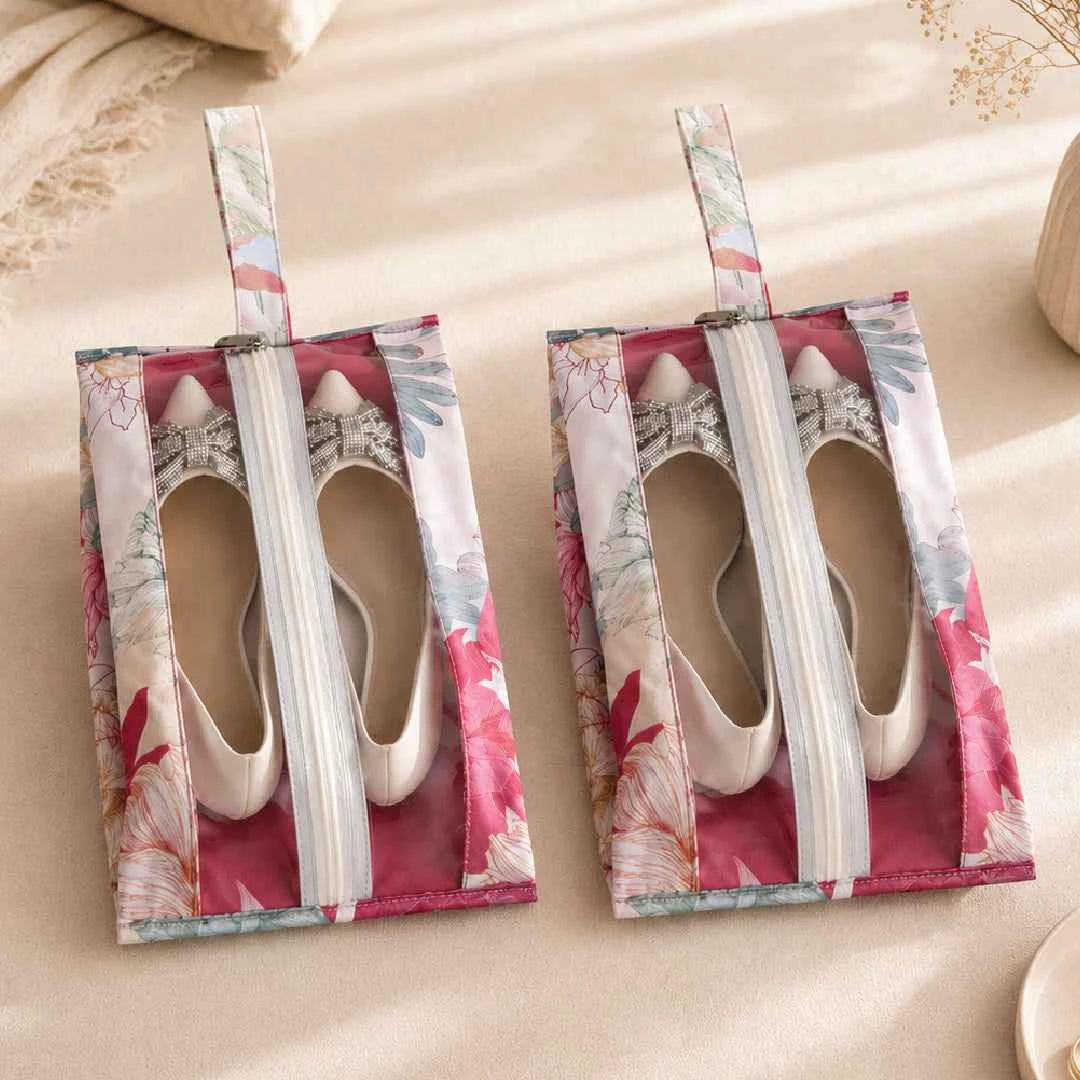 Gulmohar Shoe Central Zip Pouch