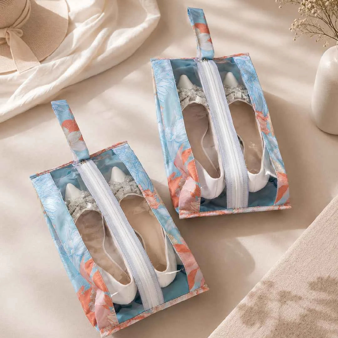 Gulmohar Shoe Central Zip Pouch