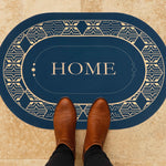 Oval Anti-Slip Floor Mat Set of 2