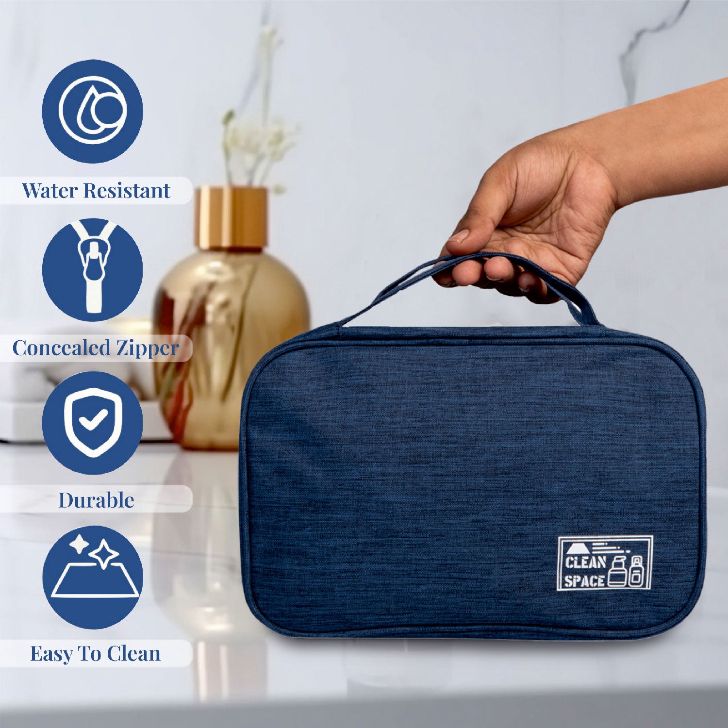 Bathroom Buddy | Hanging Cosmetic Toiletry Organizer Bag