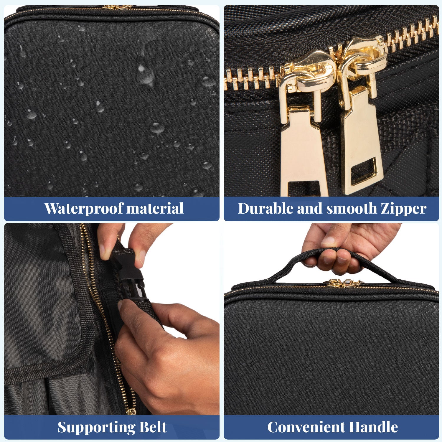 Glam Gear | Professional Portable Vanity Box | Travel Makeup Kit | Small