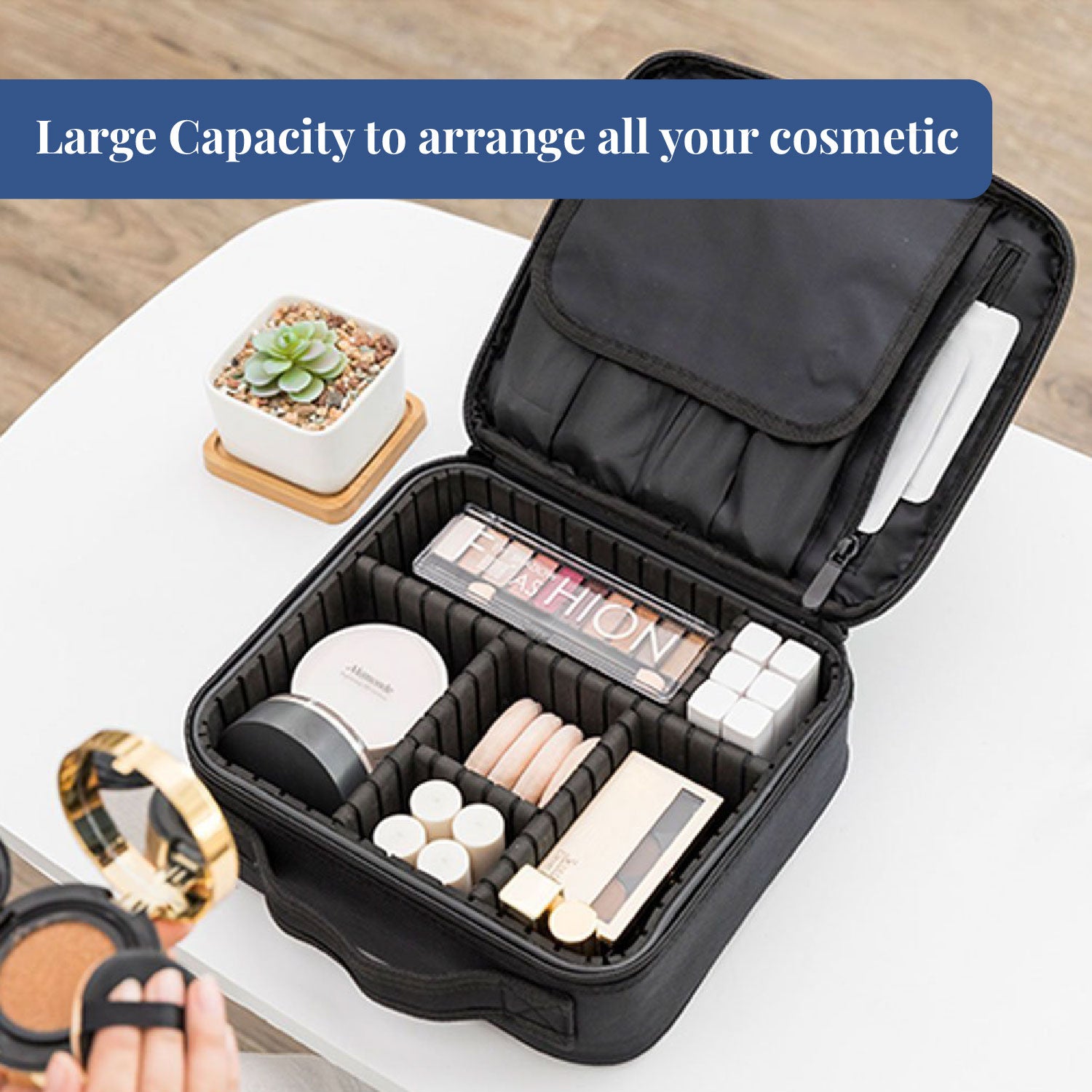 Glam Gear | Professional Portable Vanity Box | Travel Makeup Kit | Small