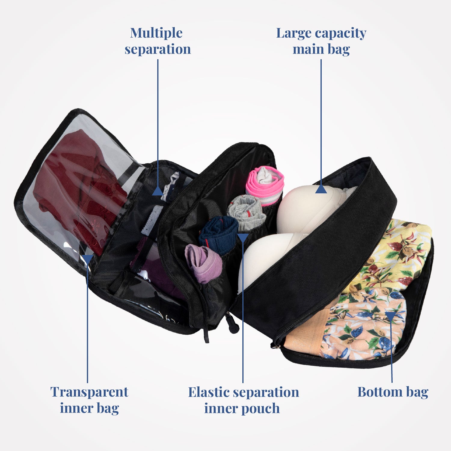 Buy Travel Undergarments Organizer Pouch Bag Printed 1pc Online