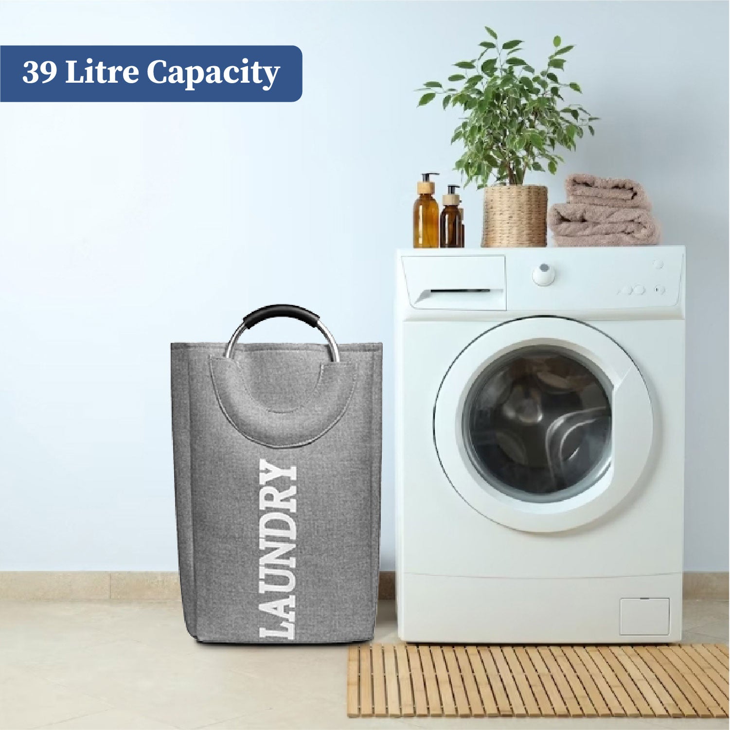 Hamper Helper | Foldable Laundry Bag with Handle