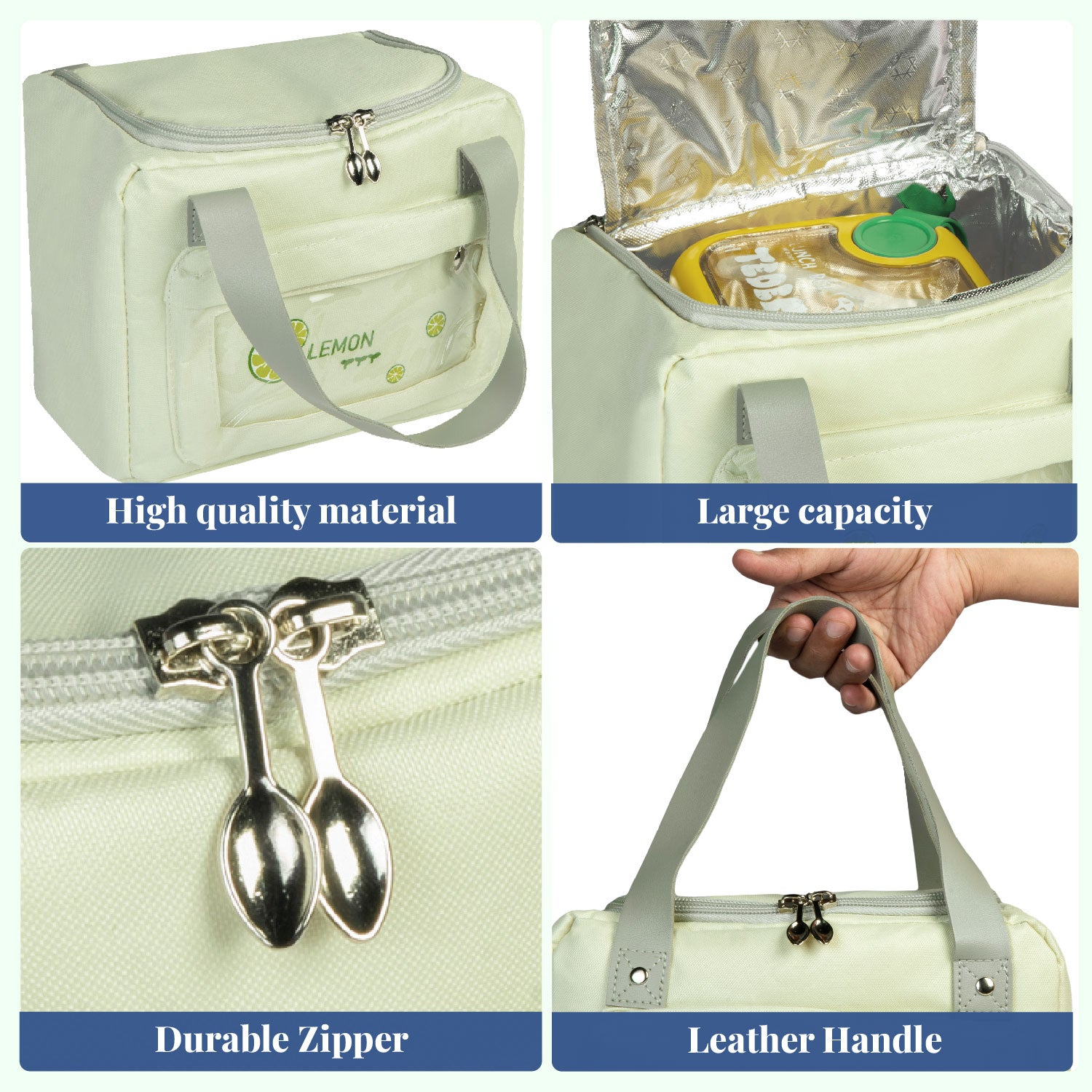 Meal Mover | Insulated Lunch Zipper Bag with Pocket