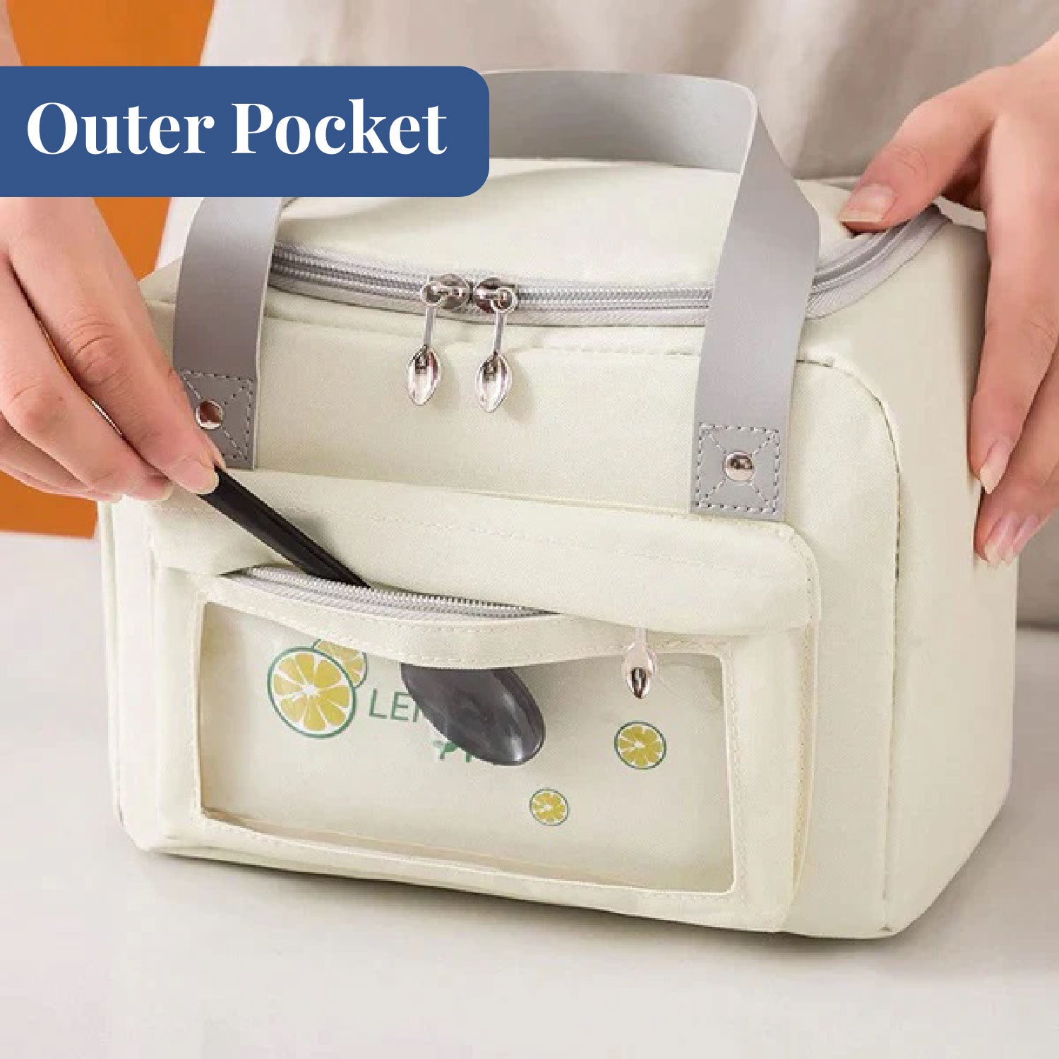 Meal Mover | Insulated Lunch Zipper Bag with Pocket