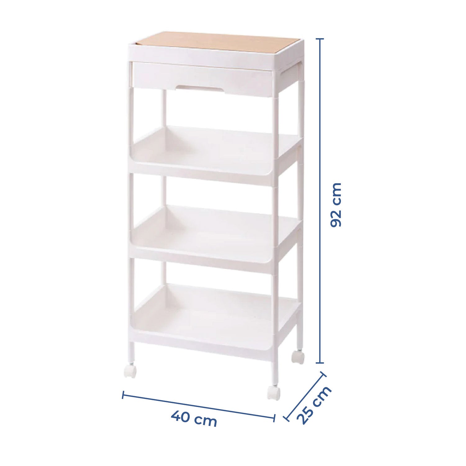 Move Ease / Multipurpose Space Saving Storage Rack / 3 Tier Shelf for Kitchen And Bedroom Organizers
