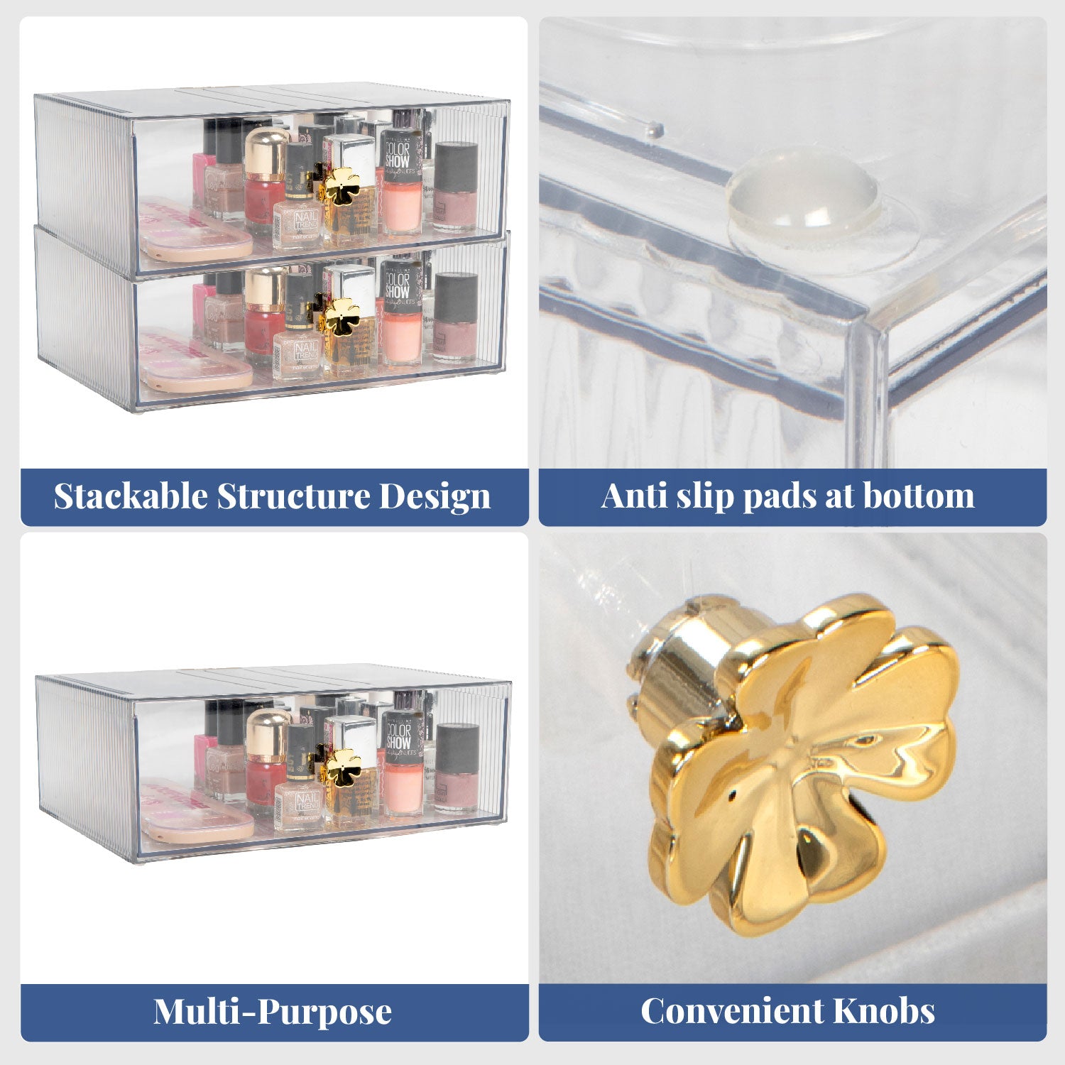 Peek-a-boo bins | Storage Organizer Case Display Boxes
