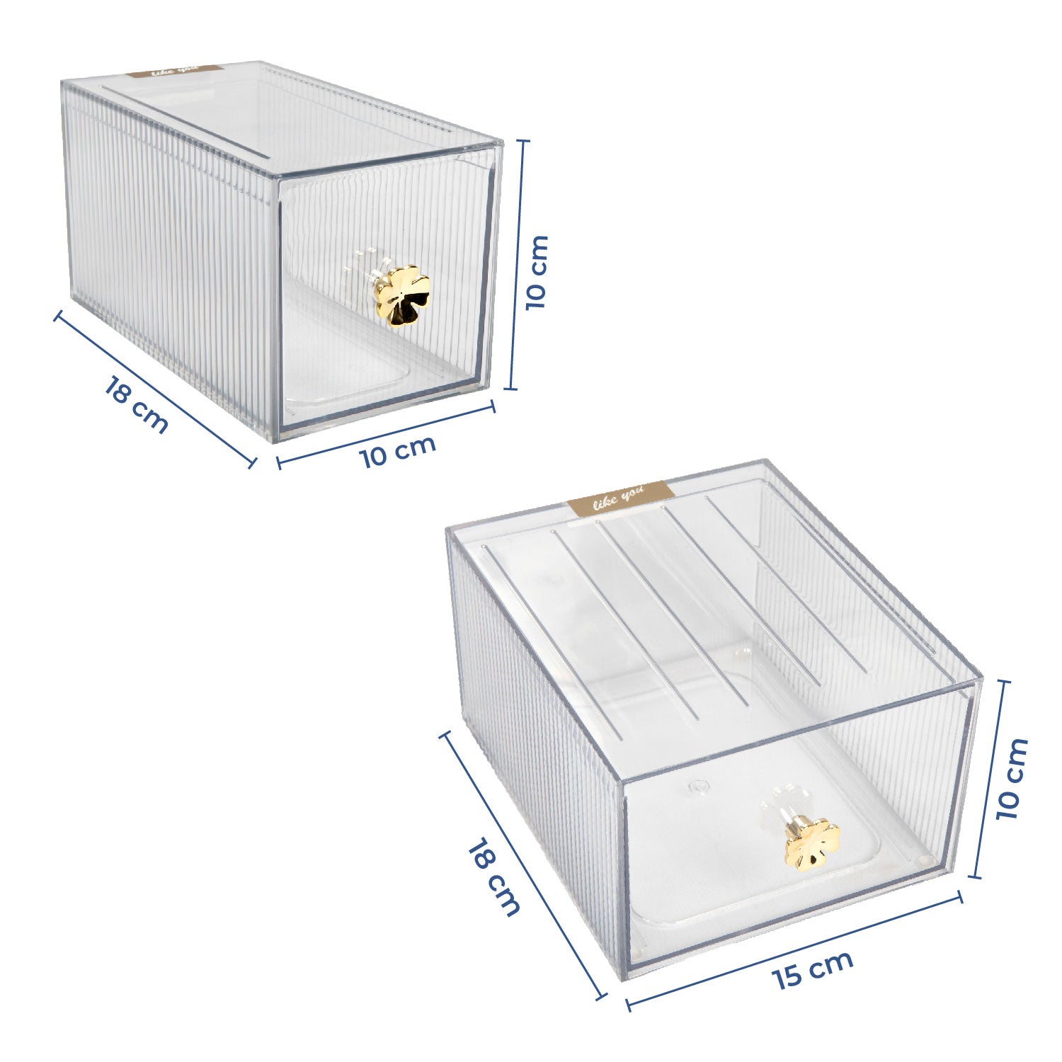 Peek-a-boo bins | Storage Organizer Case Display Boxes