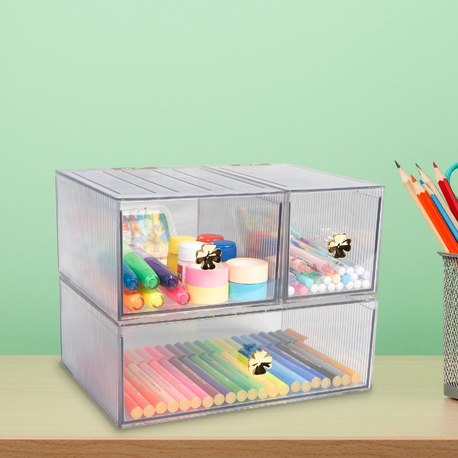 Peek-a-boo bins | Storage Organizer Case Display Boxes