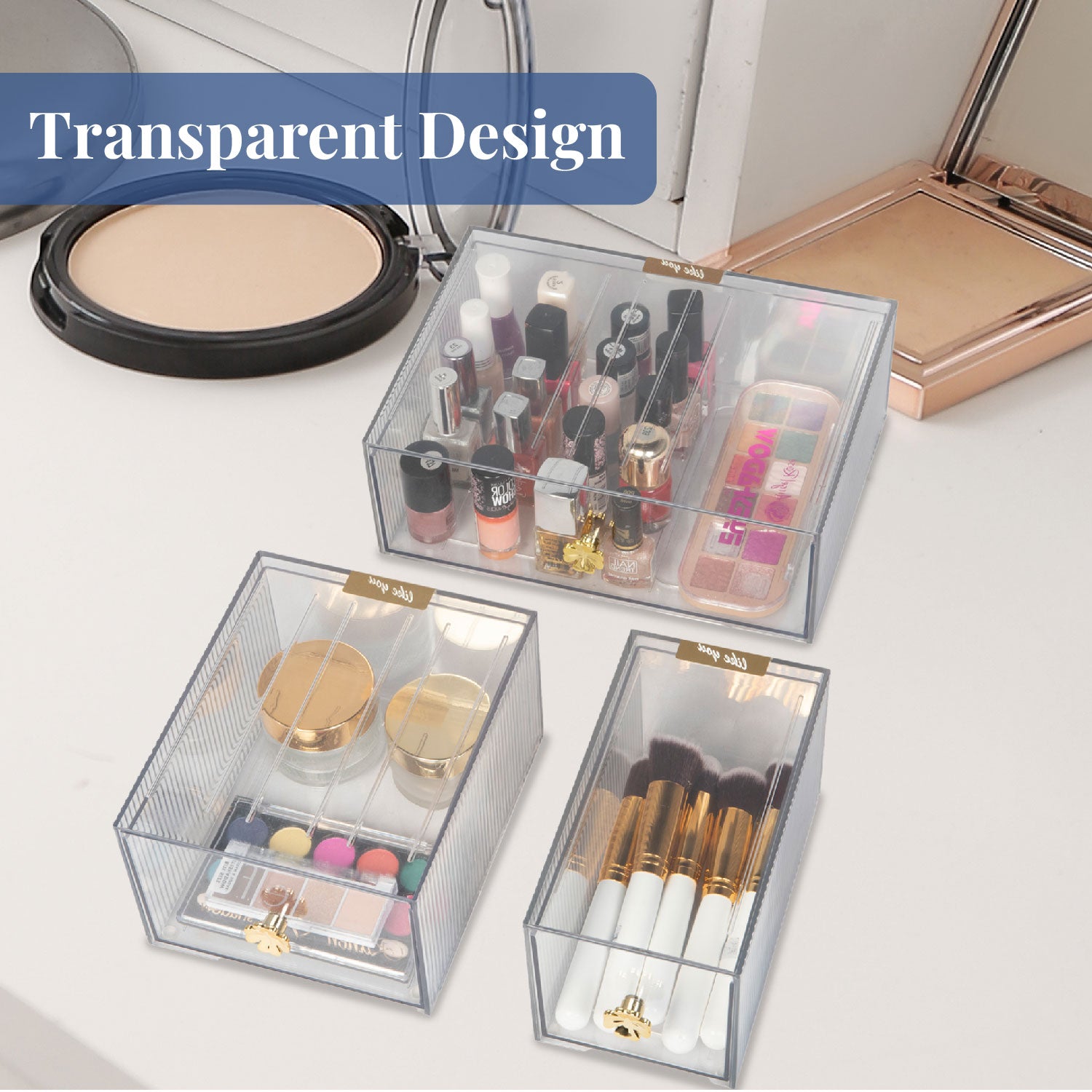 Peek-a-boo bins | Storage Organizer Case Display Boxes