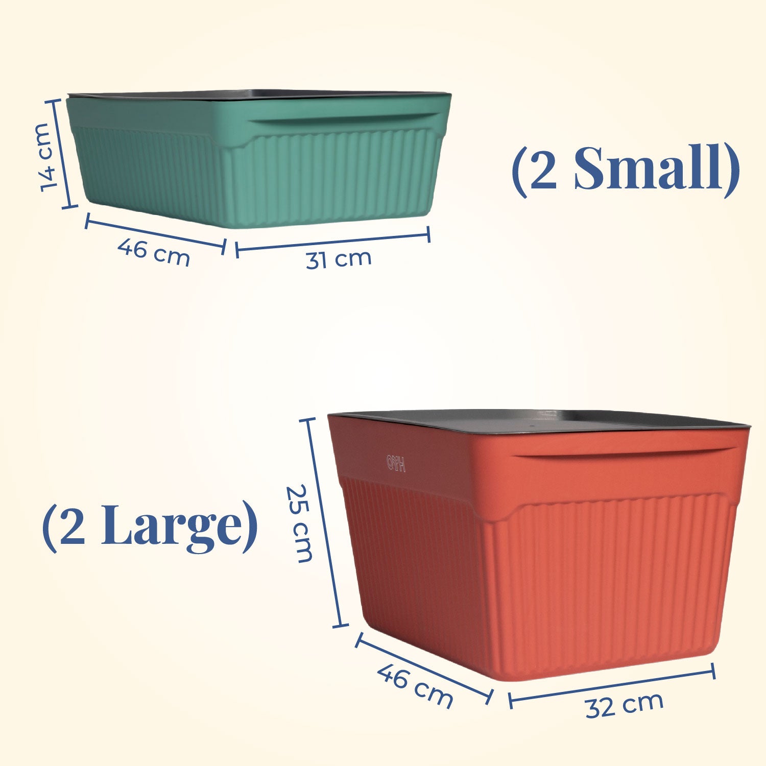 Tidy tub | Multipurpose Plastic Storage Baskets With Lid