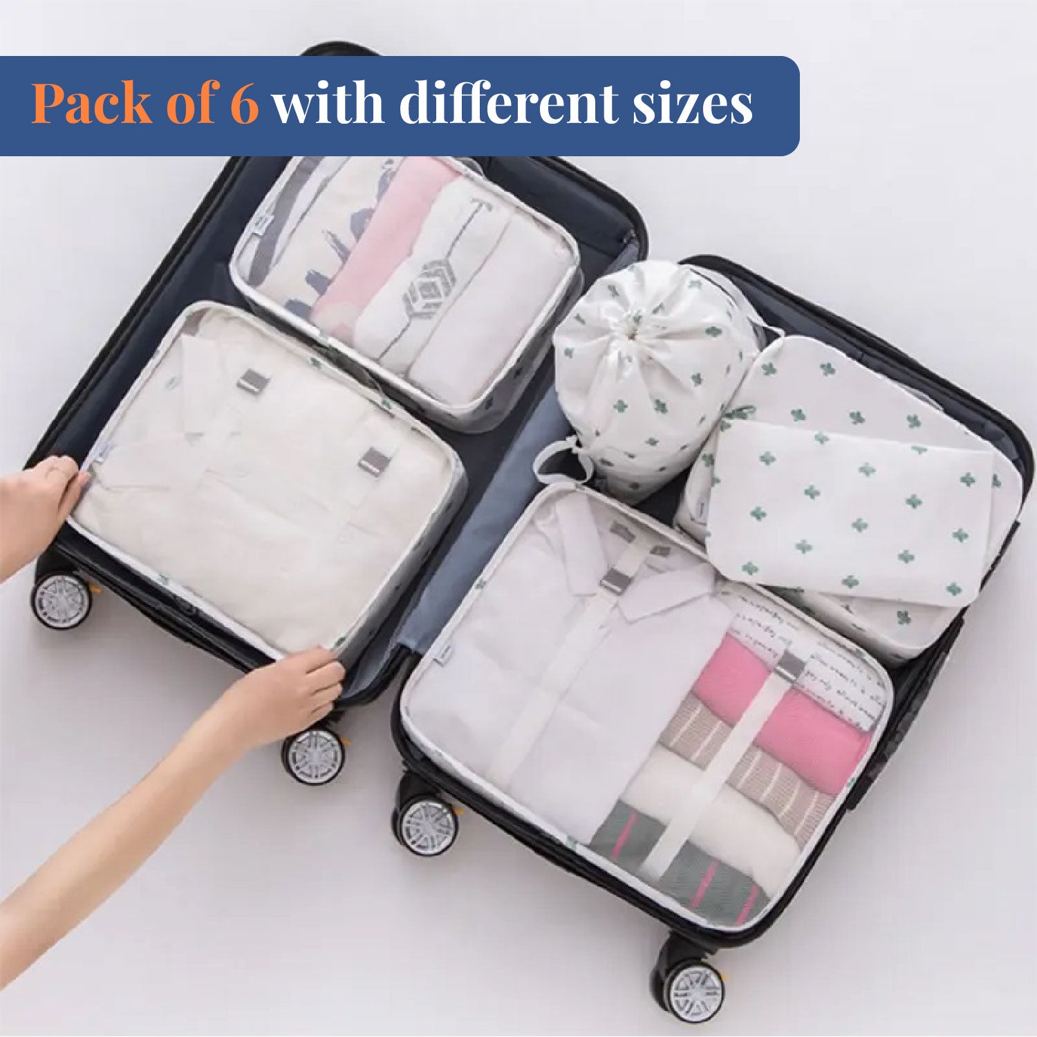 Travel Tetris | 6 Pieces Travel Organizer