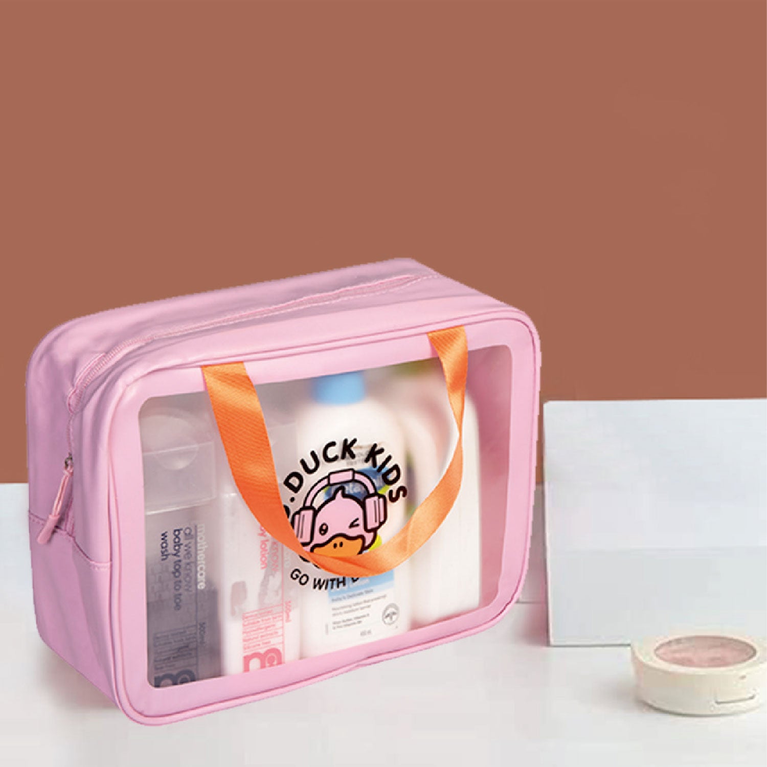 Wash and Go Case | Toiletry Travel Organizer Storage Large Pouch with Handle