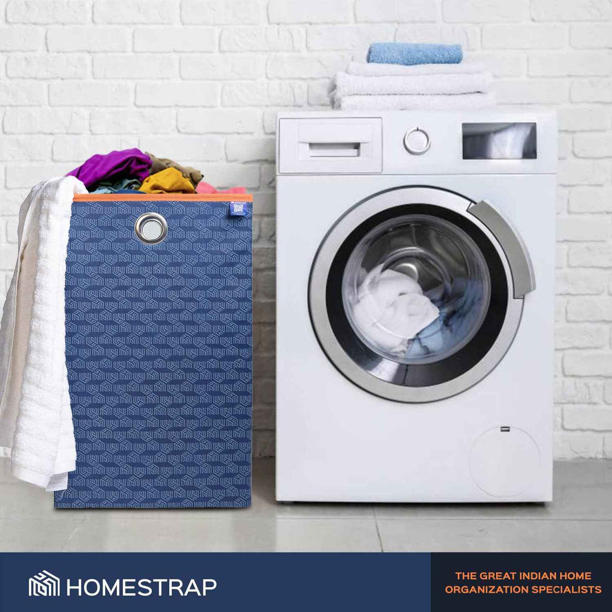 Laundry Basket with Lid Closure | Foldable