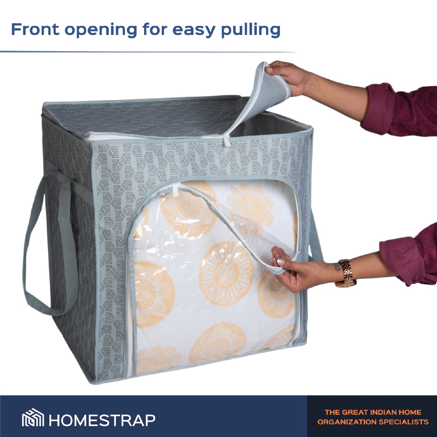 100 Ltr Clothes Storage Bag | Large Underbed Organizer