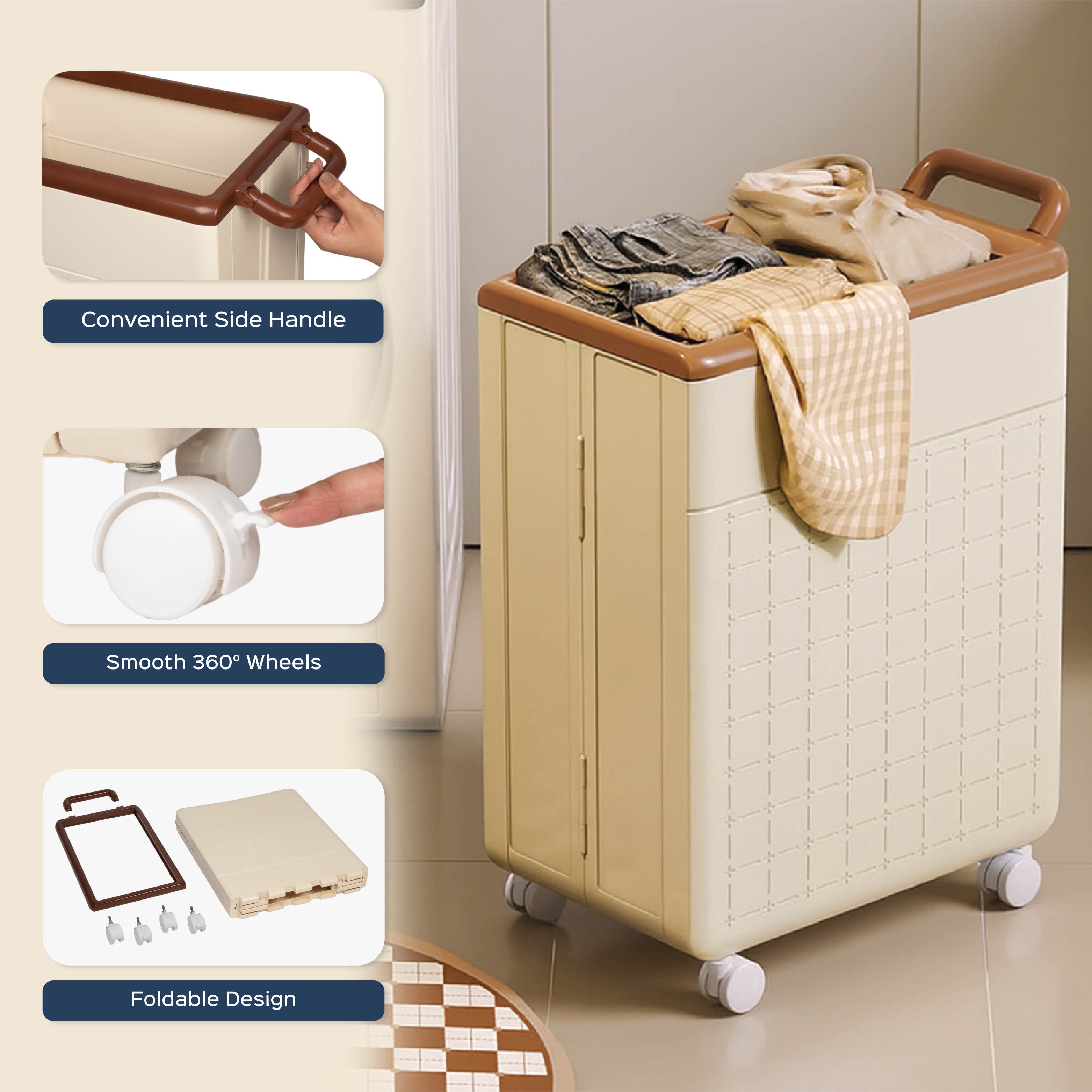 Heavy-Duty Rolling Basket
