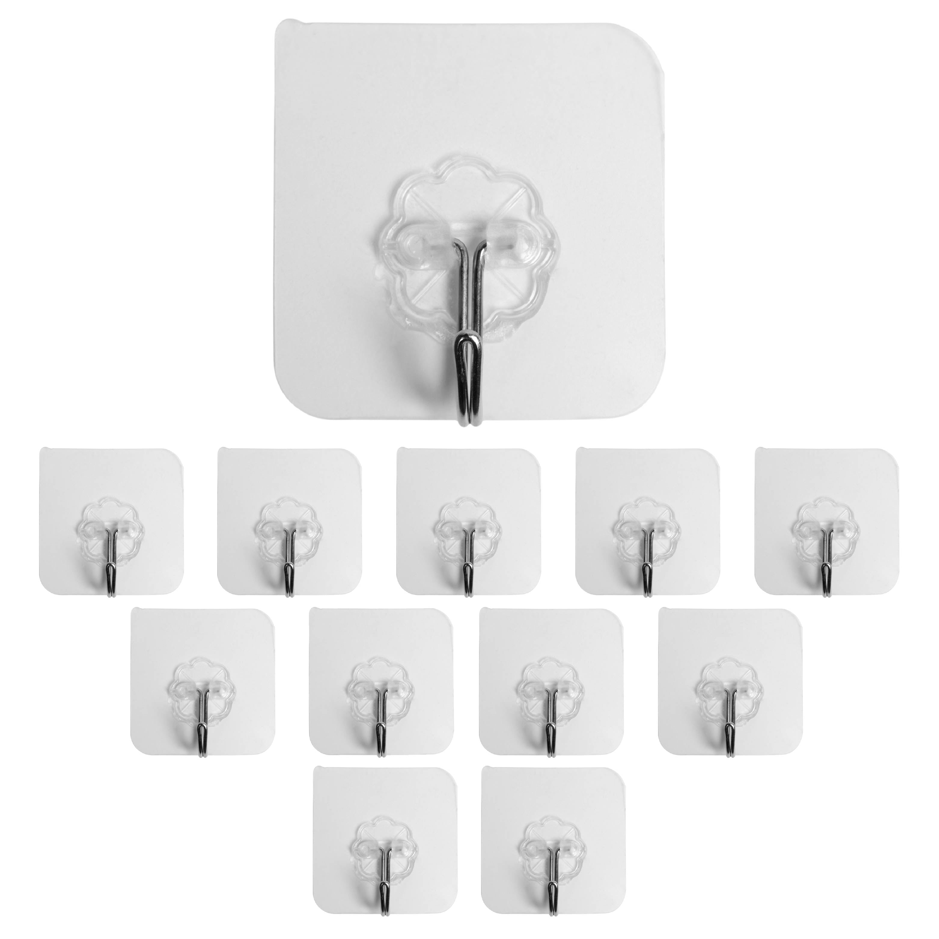 Transparent Self-Adhesive Hooks